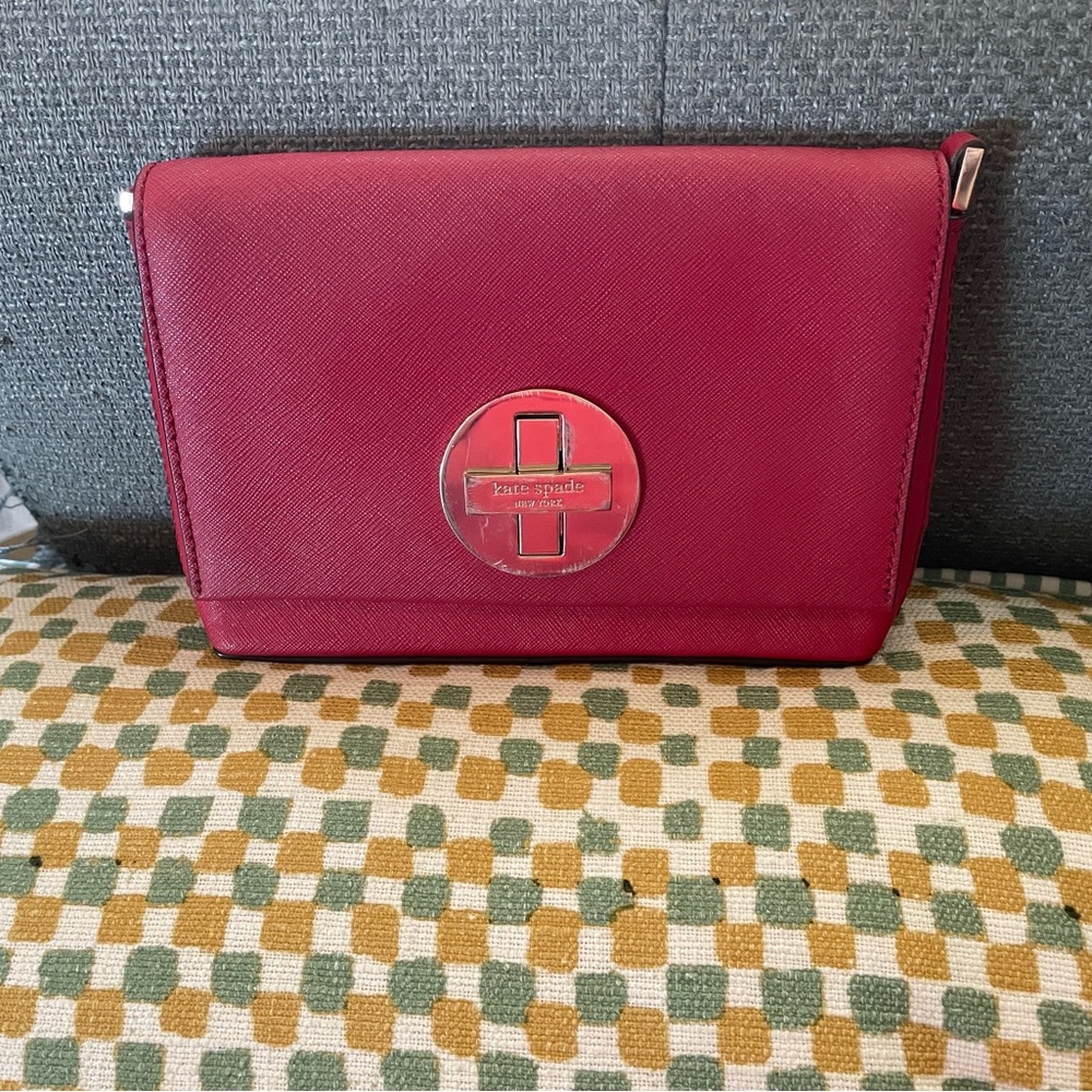 Kate Spade Newbury Lane Sally Crossbody Bag Structured Saffiano Leather